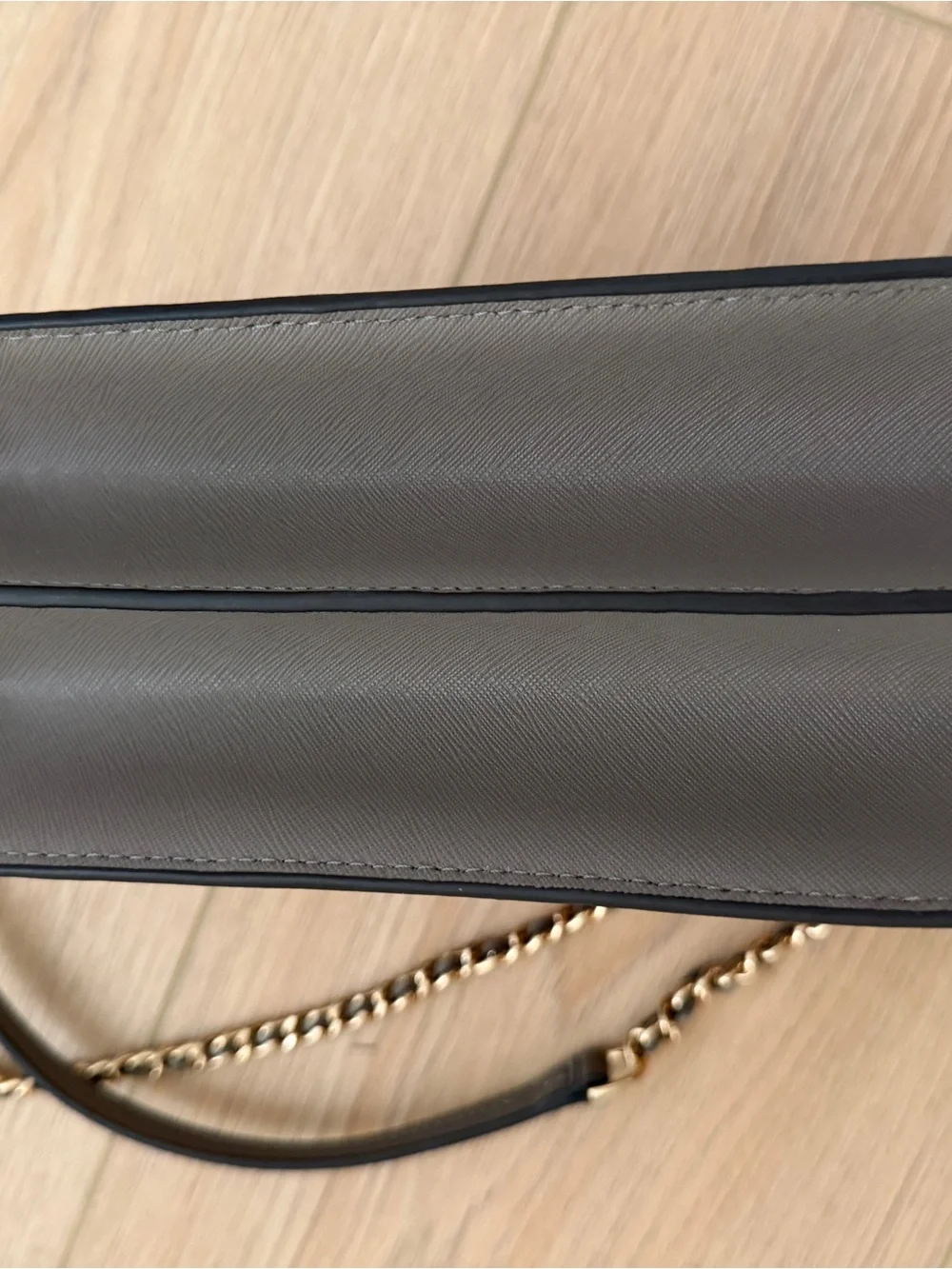 New TORY BURCH Gray Robinson Convertible Shoulder Bag